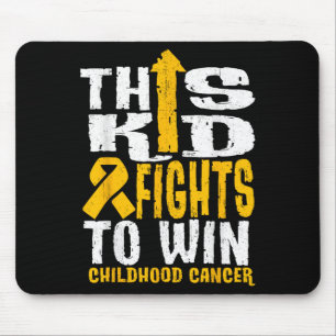 Dieses Kind kämpft, um das Bewusstsein für Krebs b Mousepad