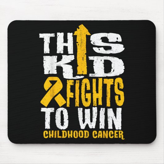 Dieses Kind kämpft, um das Bewusstsein für Krebs b Mousepad (Vorne)