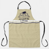 Dieses Kind Liebe Dinosaurier Sandwäsche Muster na Schürze (Vorderseite)