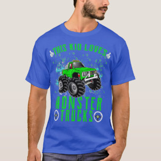 Dieses Kind Lieben Monster Trucks Jungs und Mädche T-Shirt
