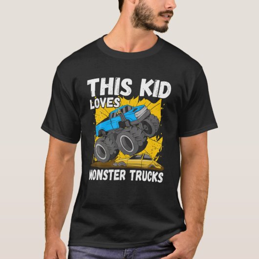 Dieses Kind Lieben Monster Trucks T-Shirt (Vorderseite)
