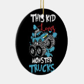Dieses Kind Lieben Monster Trucks T-Shirt Keramik Ornament (Rechts)