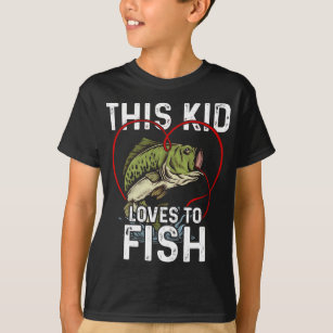 Dieses Kind Lieben zum Fischen von Kindern Fischer T-Shirt