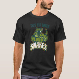 Dieses Kind liebt Schlangen Schlangen Zitat Viper T-Shirt
