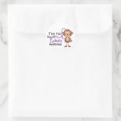 Dieses Kind unterstützt das Bewusstsein für Epilep Runder Aufkleber (Tasche)