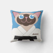 Dieses Kissen Karate Kat Personalisiert (Rückseite)