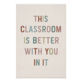 Dieses Klassenzimmer ist besser bei Ihnen - inspir Poster (Vorderseite)