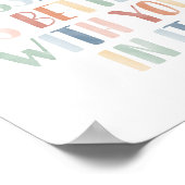 Dieses Klassenzimmer ist besser mit dir im Regenbo Poster (Ecke)