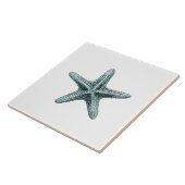 Dieses klassische antike typografische Seestarfish Fliese (Seite)