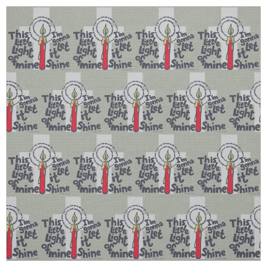 Dieses kleine Christliche Licht Stoff (Muster)