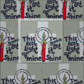 Dieses kleine Christliche Licht Stoff (Kachel)