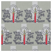 Dieses kleine Christliche Licht Stoff (Nahaufnahme)