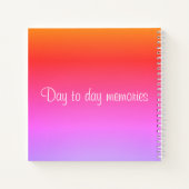 Dieses kleine Diary Rainbow-Notebook personalisier Notizblock (Rückseite)