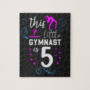 Dieses kleine Gymnast ist 5 Mädchen zum Geburtstag Puzzle