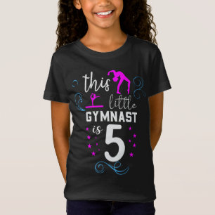 Dieses kleine Gymnast ist 5 Mädchen zum Geburtstag T-Shirt