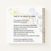 Dieses kleine Herz von mir - Dankesgedicht Notizblock (Rückseite)