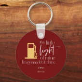 Dieses kleine, leichte, sonnige Gaslicht Weihnacht Schlüsselanhänger (Vorderseite)