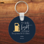 Dieses kleine, leichte, sonnige Gaslicht Weihnacht Schlüsselanhänger (Vorderseite)