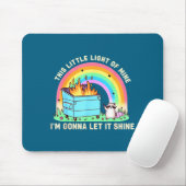 Dieses kleine Licht des Waschbären-Müllcontainer-F Mousepad (Mit Mouse)