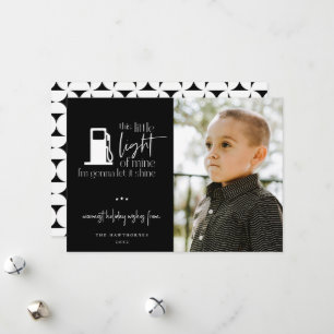 Dieses kleine Licht meines Gas-Spaß-Fotos Feiertagskarte