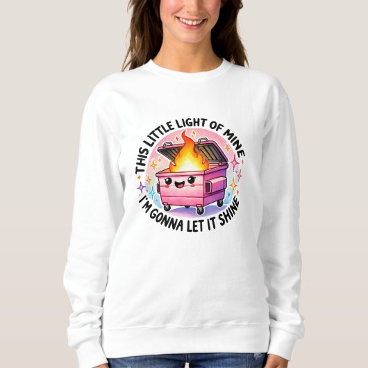 Dieses kleine Licht meines lustigen Müllers Feuer Sweatshirt (Vorderseite)