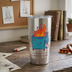 Dieses kleine Licht: Müllcontainer-Feuer-Thermal-T Thermobecher