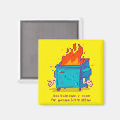 Dieses kleine Licht: Müller-Feuermagazin Magnet (Vorderseite/Rückseite)