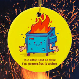 Dieses kleine Licht: Mülltonnen für Keramik-Entlad Keramik Ornament