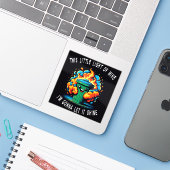 Dieses kleine Licht von mir, Müller Feuer Aufkleber (Laptop mit iPhone)