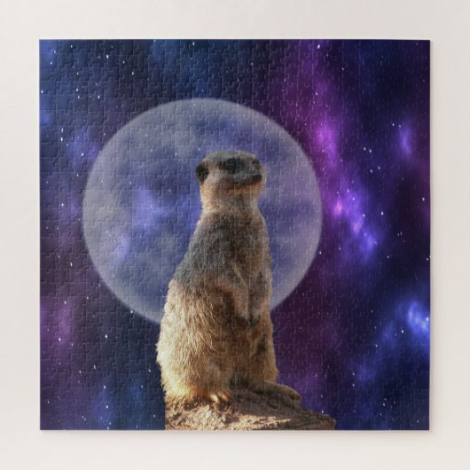 Dieses kleine Meerkat Lieben Vollmond, Puzzle (Vertikal)