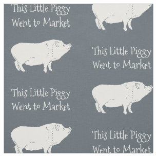 Dieses kleine Piggy ging, Gewohnheit zu vermarkten Stoff