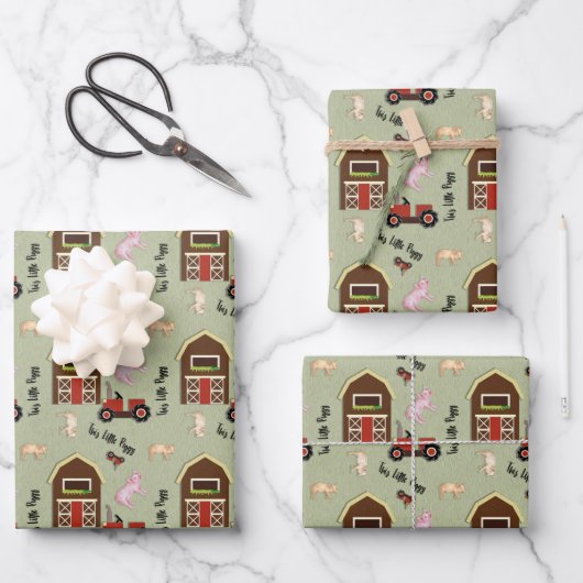 Dieses kleine Pigment Geschenkpapier Set (Vorderseite)