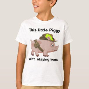Dieses kleine Schwein bleibt nicht auf der Zuhause T-Shirt