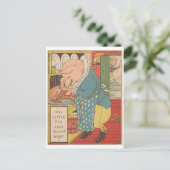 Dieses kleine Schwein-Shad Roastbeef 1879 Postkarte (Stehend Vorderseite)