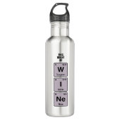 Dieses könnte Wein-Elemente sein Edelstahlflasche (Vorderseite)