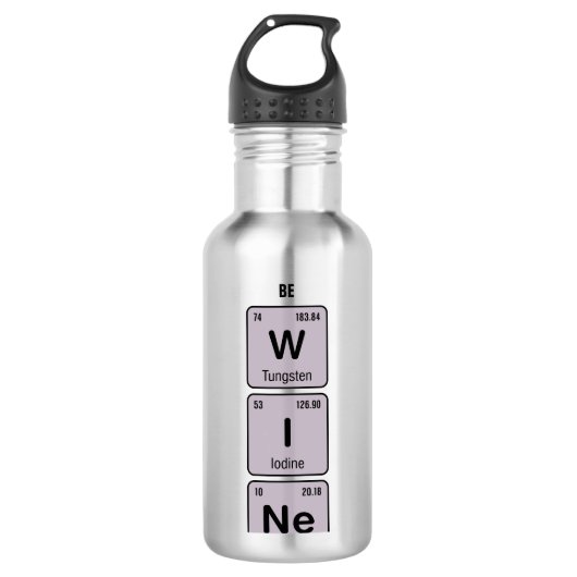 Dieses könnte Wein-Elemente sein Edelstahlflasche (Vorderseite)