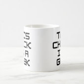 Dieses Küken ist ein Geek Kaffeetasse (Mittel)