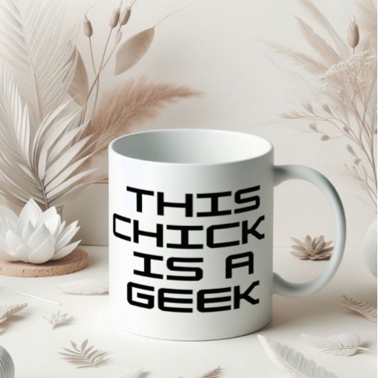 Dieses Küken ist ein Geek Kaffeetasse
