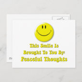 Dieses Lächeln Postkarte (Vorne/Hinten)