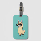 Dieses Lama-Drama ist eine wirklich sonderbare Pos Gepäckanhänger (Vorderseite Vertikal)