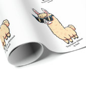 Dieses Lama-Drama ist eine wirklich sonderbare Pos Geschenkpapier (Rolleneckpunkt)