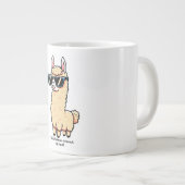 Dieses Lama-Drama ist eine wirklich sonderbare Pos Jumbo-Tasse (Vorderseite Rechts)