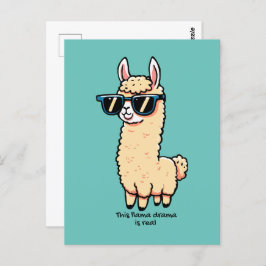 Dieses Lama-Drama ist eine wirklich sonderbare Pos Postkarte
