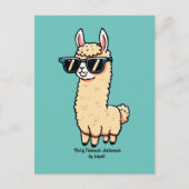 Dieses Lama-Drama ist eine wirklich sonderbare Pos Postkarte (Vorderseite)