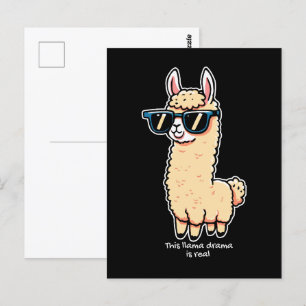 Dieses Lama-Drama ist eine wirklich sonderbare Pos Postkarte