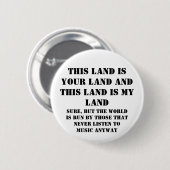 Dieses Land ist mein Land Button (Vorne & Hinten)
