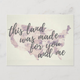 Dieses Land Patriotic Protest Postkarte