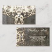 Dieses Land Spitzen und Holz rustikale Wünsche gut Begleitkarte (Vorne/Hinten)