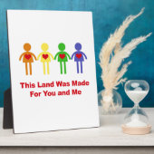 Dieses Land wurde für dich und mich geschaffen Fotoplatte (Seite)