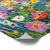 Dieses lebendige Bild zeigt ein Feld von Wildblume Poster (Ecke)